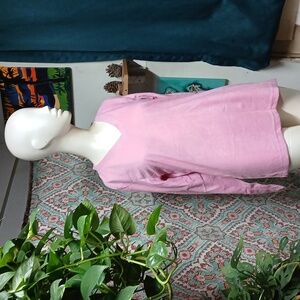 Totally Pink Soft Polyester Long Sleeve Top, Size M